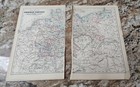 Authentic 1864 Johnson Johnson s Colored Map German Empire  10 1 2  X 13  