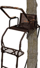 17ft Ladder Tree Stand For Hunting     Durable Steel Frame With Safety Harness