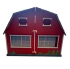 Red Breyer Traditional Horse Barn Tri Fold Collectible Western Windows Foldable
