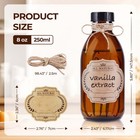 8oz Amber Glass Bottle With Lids  3 Pack Bottles For 3 Pack 
