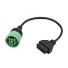 Lots Of 9 Pin J1939 To 16 Pin Obd2 16pin Obdii Adapter Cable Heavy Duty Truck