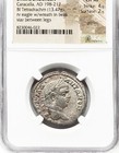 Caracalla 198-217 Tetradrachm Ngc Ch Xf Roman Empire Laodicea Caesar Silver Coin