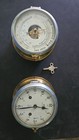 Vintage Schatz Ship s Bell Clock   Barometer W key Decent Condition
