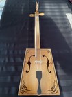 Morin Khuur Mongolian Nomad Horse Head Fiddle Hand Carved Decorative Instrument