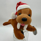 Coca-cola Holiday Walrus Plush Santa Hat Coke Stuffed Animal Rare Edition