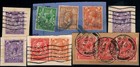 Great Britain     Kgv     Selection Of Private Perfins On Paper