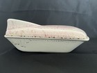 Mcm Atomic Marcia Of California Pottery Pink Gold Atomic Lidded Dish Vintage