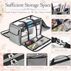 Xxl 23-inch Rolling Sewing Machine Case With 4 Wheels  Extra Large Carrying C   