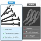 Pcs Nylon Universal Cable Tie Buckle - New T Multifunctional Nylon Zip Ties 100
