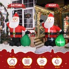 6ft Christmas Inflatable Outdoor Santa Claus Blow Up Yard Decoration W led Light