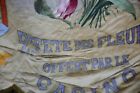 Rare Antique French Floral Flower Festival Banner C 1927 Ch  tel-guyon Signed