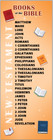 Books Of The Bible Bookmarks Large Print 12pt Font Pack Of 5 Size 2 5 x7 