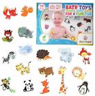 Kiddytopia Baby Bath Toys 19 Colorful Animals Shapes  Foam Toys For Infants Kids