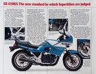 1984 Suzuki Gs1150es Gs550es 4-page Brochure-literature Vintage  Nos