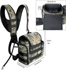 Binocular Harness Chest Pack  Bino Case With Rangefinder Pouch rain Cover  Bino 