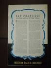 1950 Western Pacific Railroad Rr Tain Railway Dinner Menu With Passenger List
