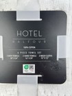 Hotel Balfour Bath Towel Set White Waffle Design Soft 100  Cotton Set Of 6 New