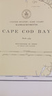 1942 Cape Cod Bay Massachusetts Color 43 x34  Map U s  Coast Geodetic Survey