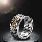 Chinese Feng Shui Pixiu Ring Adjustable Silver Plated Lucky Wealth Amulet Unisex