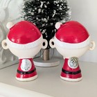 Rare Vintage Capri Creations Winking Santa Salt Pepper Shakers Christmas Japan