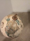 Vintage Style World Globe On Wooden Base     Desk   Home Decor