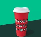 Starbucks 2019 Holiday Reusable Red Cup Hot Cold Beverages Grande 16oz New 