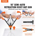 Vevor Rivet Nut Tool 16in Rivnut Tool Kit 13pcs Mandrels And 186pcs Rivet Nuts
