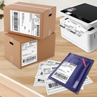 Self Adhesive Shipping Labels 8 5  X 5 5  Laser Compatible Half Page 4000 Labels
