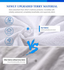 Full Size Mattress Protector Waterproof Mattress Topper Pad Cover Super Noiseles
