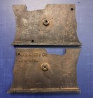 Antique Lead Toy Soldier Mold 3 Prussian Soldiers   Horse Copper  Bronze  1930s