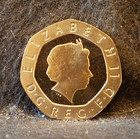 2000 Great Britain 20 New Pence  Elizabeth Ii  Tudor Rose  Proof  Km-990  gb3 