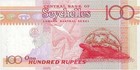 Seychelles 100 Rupees Nd 2001  P40b Unc  red Signature 