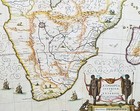 1639 Jan Jansson Original Antique Map Of South Africa  Madagascar - Beautiful