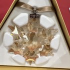 Swarovski Crystal 2010 Annual Scs Snowflake Ornament Gold 105460 Mib Coa