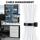 100 Pcs Universal Cable Tie Buckle Heavy Duty Self-locking Nylon Zip Ties Holder