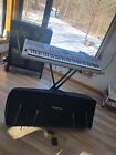 Yamaha Dgx-205 Electric Portable Keyboard Piano W stand   Carry Storage Case