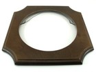 Holly Wood Collector Frame Fits 7-8 5in Plate Brown  s