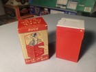 Rare Vintage Santa Claus Push Button Jack In-the Box Christmas Toy Org Box 1950s