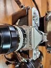 Vintage Nikon Nikomat Lot Ft 35mm Camera W  Lens And Leather Case Made In Japan 