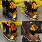 Men s Square Steel Toe Work Boots Genuine Soft Leather Cowboy Pull On Botas