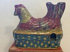 Vintage Little Red Hen Tin Litho Toy  Baldwin Manufacturing Company  Ec  W box