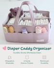 Lily Miles Baby Diaper Caddy Organizer  Wipeable Diaper Organizer Basket With   