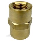 2 Pack 1 4  X 1 4  Female Npt Hex Coupling Pipe Fitting Brass Union Coupler