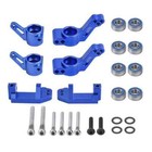 Front Caster Block Steering Rear Stub Axle Carriers For 1 10 Traxxas 2wd Slash