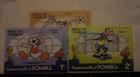 Disney Stamps  Dominica Mint Set  7    world Soccer - Donald   Goofy   Mnh  1982