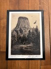 Devils Tower Tin Sign Bob Coronato Metal Sign Bob Coronato Etching Sign
