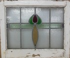 Abstract Old English Leaded Stained Glass Window 22 25  X 18 25 