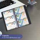 Business Card Organizer Holder Book Portable Binder File Sleeve 120 Cards