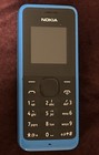 Vintage Used Nokia 4    X 1 75    Cell Phone Model  105 Color  Blue - Pre-owned