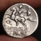 Severed Barbarian Head Ancient Coin Roman Republic Silver Denarius 116bc Silus